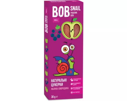 Bob Snail, конфеты натуральные, яблоко-смородина, 30 г | интернет-аптека Farmaco.ua