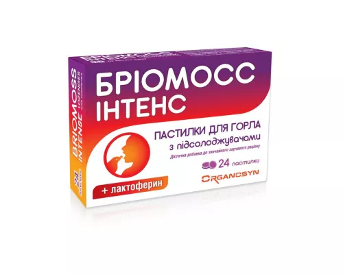 Бриомосс Интенс, пастилки с подсластителями, №24 | интернет-аптека Farmaco.ua