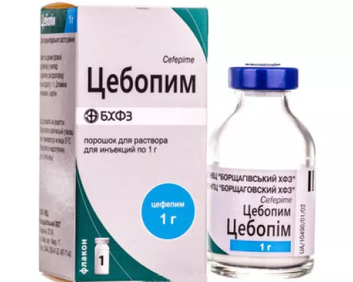 Цебопим, порошок для инъекций, флакон 1 г, №1 | интернет-аптека Farmaco.ua