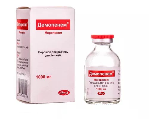 Демопенем®, порошок для приготовления раствора для инъекций, флакон 1000 мг, №1 | интернет-аптека Farmaco.ua