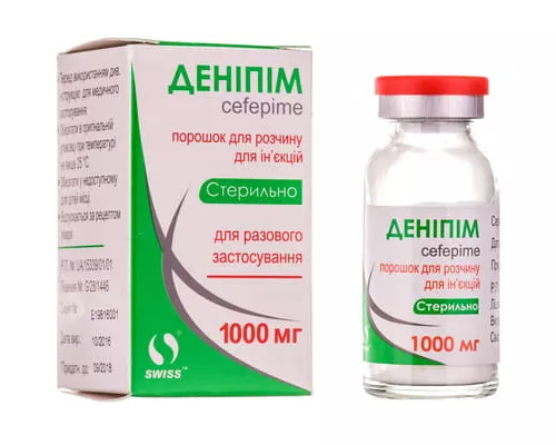 Денипим, порошок для раствора для инъекций, 1000 мг, №1 | интернет-аптека Farmaco.ua