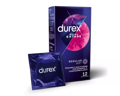 Durex Dual Extase, презервативи, №12 | интернет-аптека Farmaco.ua