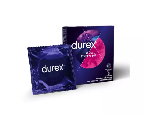 Durex Dual Extase, презервативи, №3 | интернет-аптека Farmaco.ua