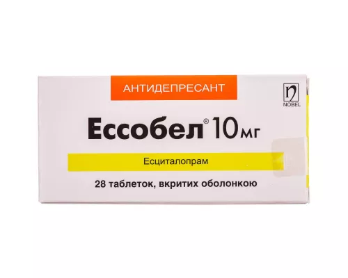 Эссобел, таблетки покрытые оболочкой, 10 мг, №28 | интернет-аптека Farmaco.ua