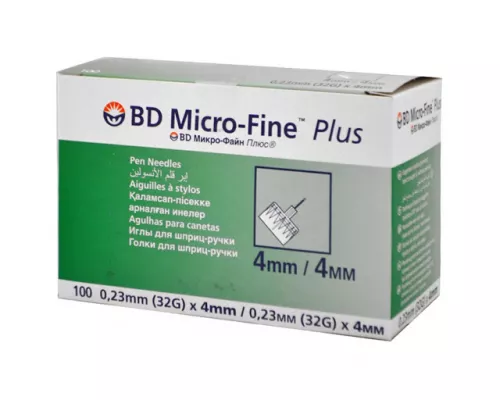 Micro-fine Plus, голка, для шприц-ручки, B-D 32G, 0.23 х 4 мм | интернет-аптека Farmaco.ua