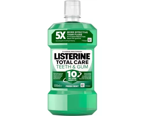 Listerine Total Care, ополіскувач для ротової порожнини, захист зубів та ясен, 500 мл | интернет-аптека Farmaco.ua