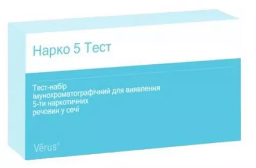 Нарко 5-тест-МБА, тест-набор, для выявления 5-ти наркотических веществ в моче, №1 | интернет-аптека Farmaco.ua