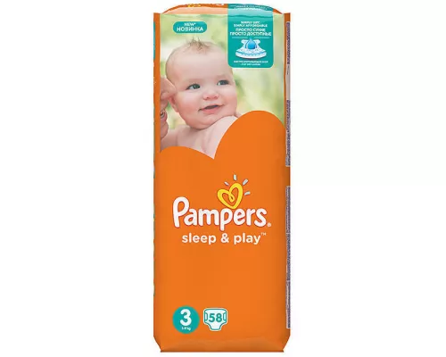 Pampers Sleep Play midi, підгузки, №58 | интернет-аптека Farmaco.ua