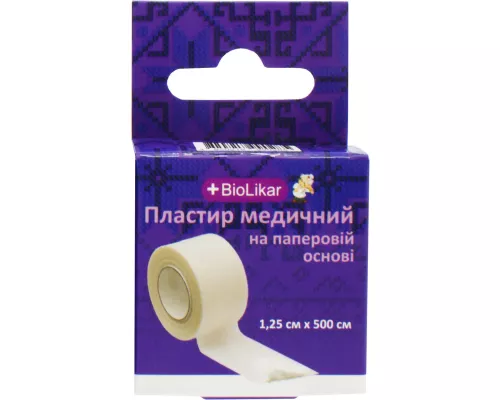 Пластир, медичний на паперовій основі, 1.25 м х 500 см | интернет-аптека Farmaco.ua
