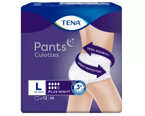 Tena Pants Plus Night, подгузники для взрослых, размер L, №12 | интернет-аптека Farmaco.ua