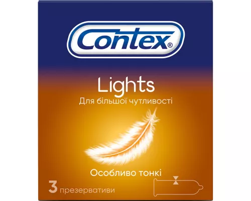 Презервативи Contex Lights, ультратонкі, №3 | интернет-аптека Farmaco.ua