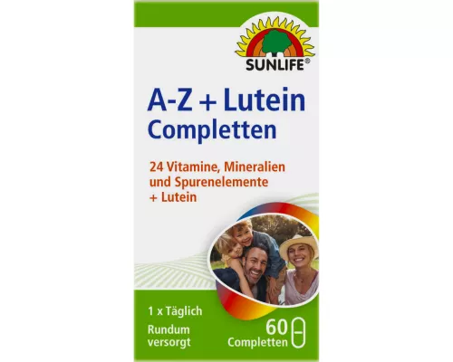 Sunlife A-Z + Lutein Completten, вітаміни, каплети, №60 | интернет-аптека Farmaco.ua